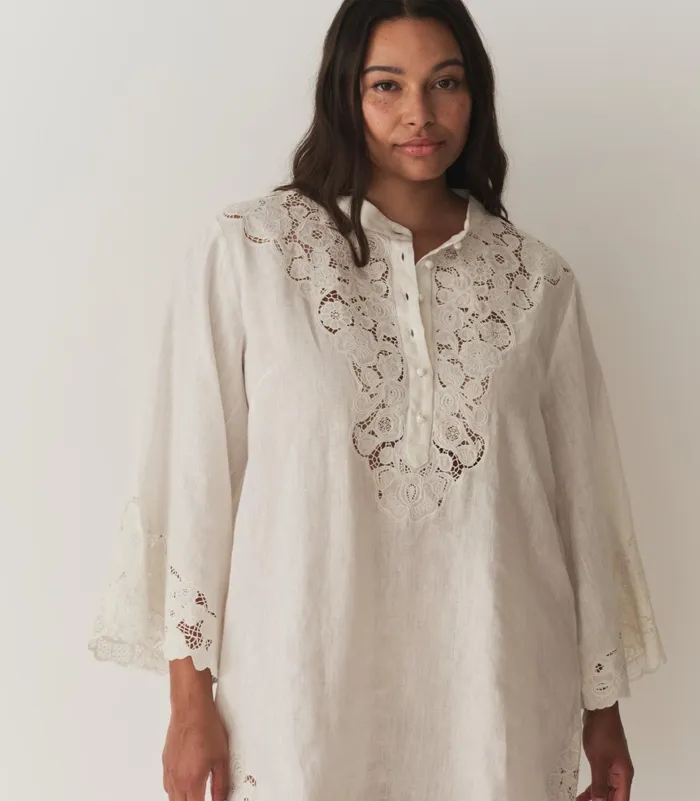 Dresses Women DEN Rochelle Dress Salt Dresses Women DEN Rochelle Dress Salt