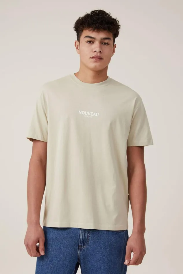 Easy TShirt Pale Sandnouveau Men Cotton On Tees and Tanks