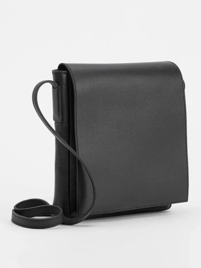 Eileen Fisher Accessories Italian Leather Square Crossbody Bag Black 8211 Shop