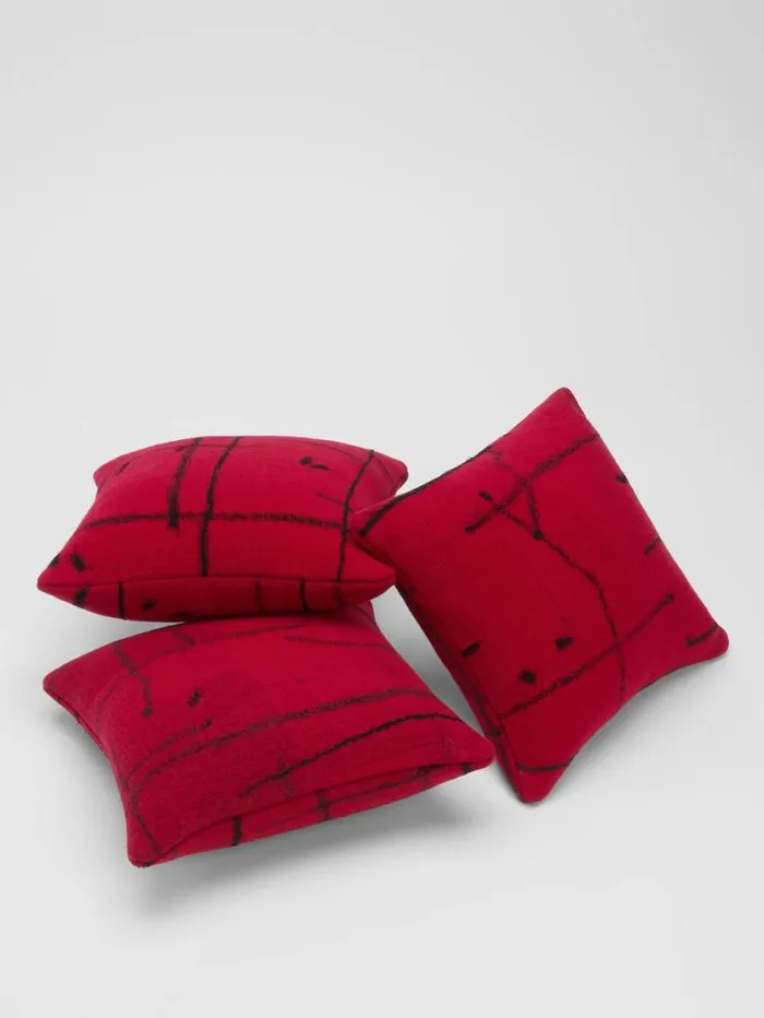 Eileen Fisher Accessories Waste No More Felted Artisanal Pillow 11034 By 11034 Red 8211 Shop