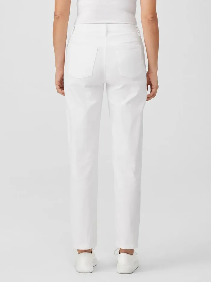 Eileen Fisher Denim Organic Cotton Denim HighWaisted Jean White 8211 Shop