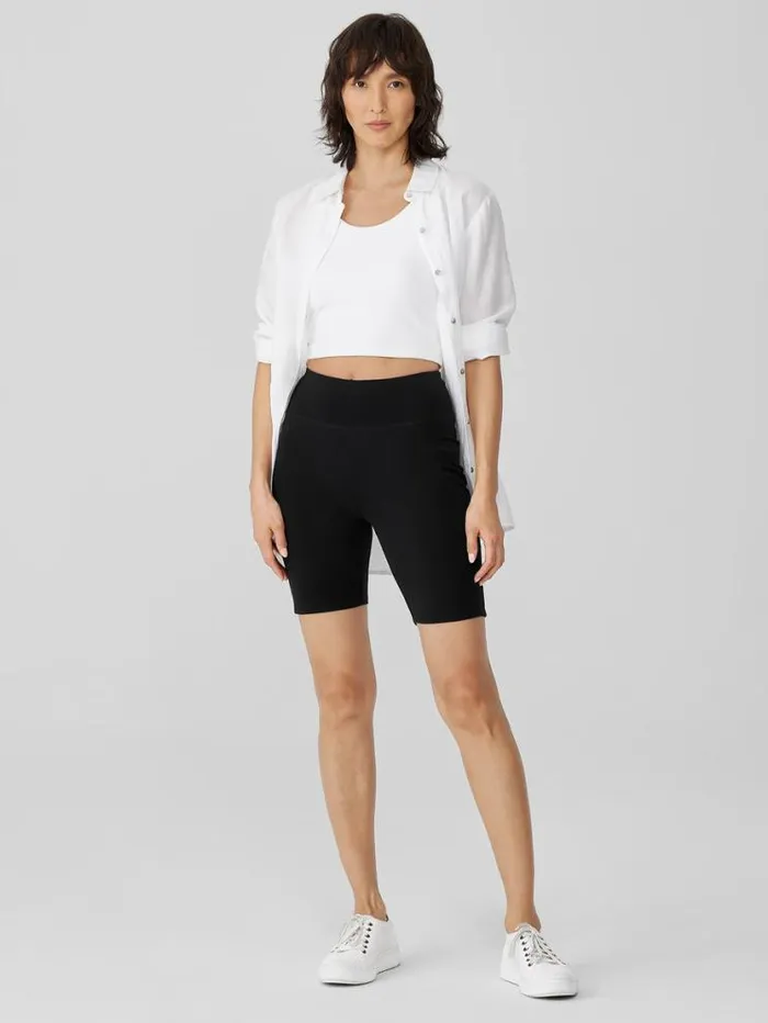 Eileen Fisher Pants Shorts and Jumpsuits Pima Cotton Stretch Jersey Shorts Black 8211 Shop