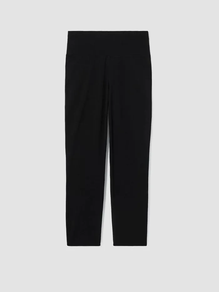 Eileen Fisher Pants Shorts and Jumpsuits Traceable Cotton Jersey HighWaisted Pant Black 8211 Shop
