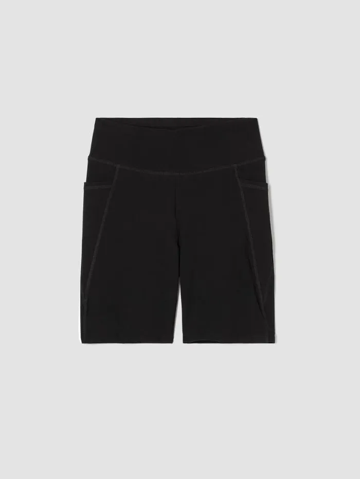 Eileen Fisher Petite Pima Cotton Stretch Jersey Shorts Black 8211 Shop