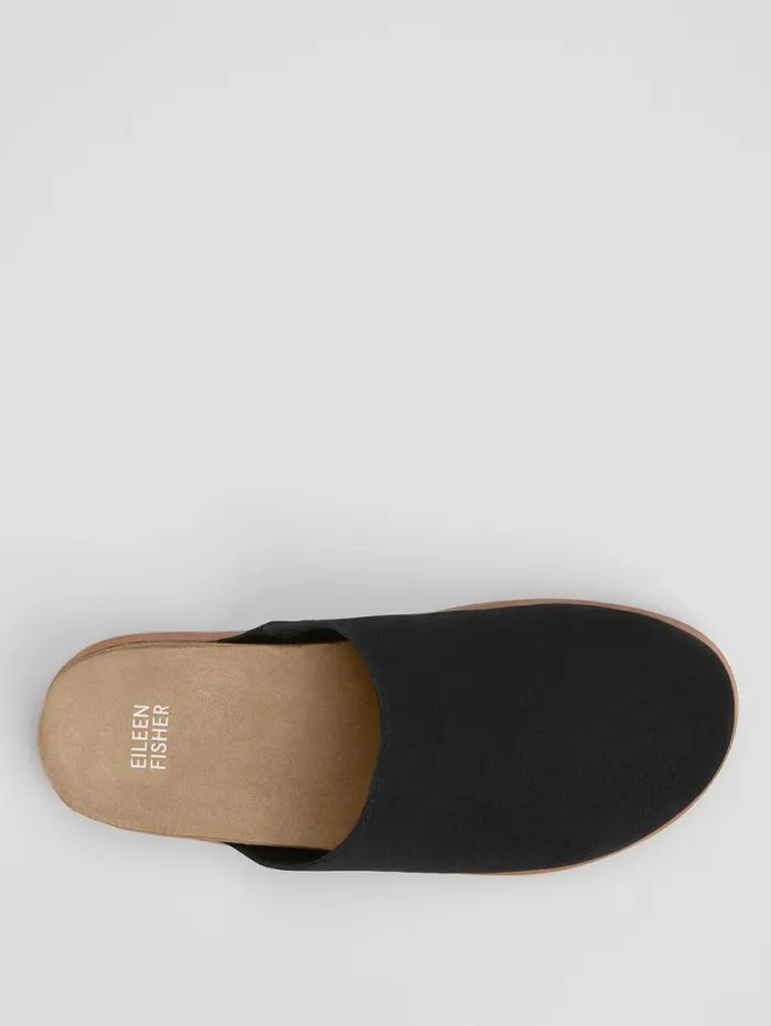 Eileen Fisher Shoes Bios Tumbled Nubuck Mule Blacknatural 8211 Shop