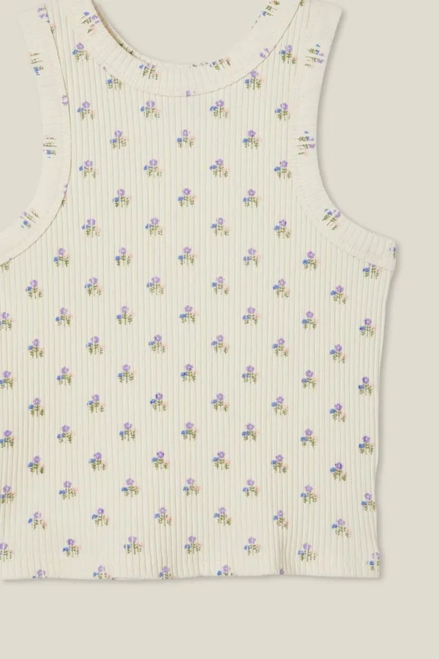 Eleanor Tank Dark Vanillabonnie Ditsy Girls Cotton On Tops and TShirts Eleanor Tank Dark Vanillabonnie Ditsy Girls Cotton On Tops and TShirts