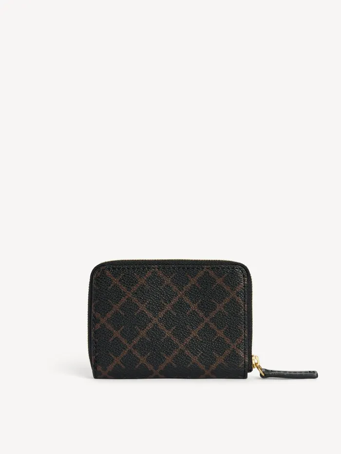 Elia Printed Coin Purse Dark Chokolate Women By Malene Birger Wallets and Cardholders