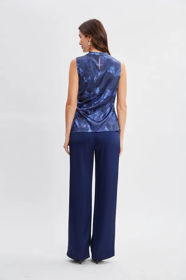 Elie Tahari Night Shadow Silk Top Multi Women Tops