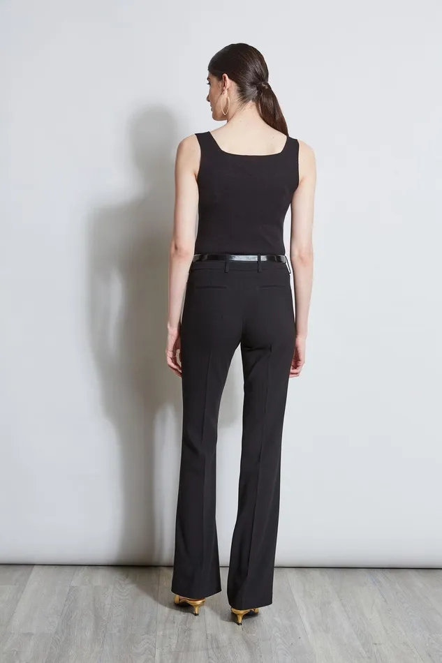 Elie Tahari Rib Detail Sweater Tank Black Women Tops