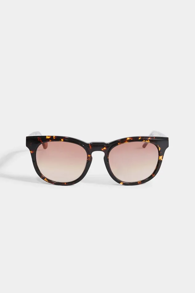 Elie Tahari Round Acetate Sunglasses Toirtoise Clear Women Sunglasses