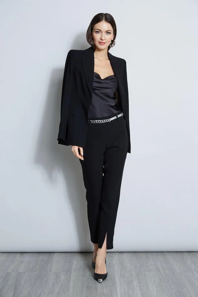 Elie Tahari Silk Satin Cami Black Women Tops