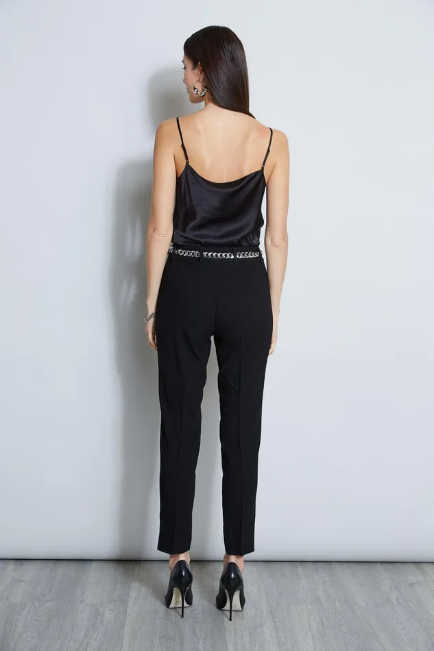 Elie Tahari Silk Satin Cami Black Women Tops