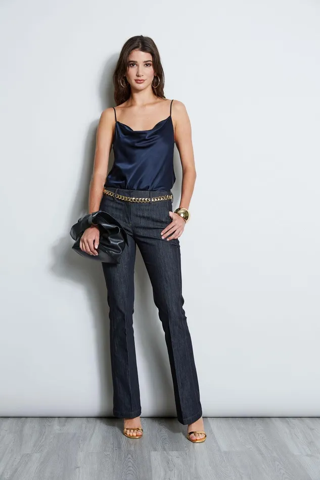 Elie Tahari Silk Satin Cami Stargazer Women Tops