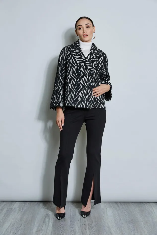 Elie Tahari Sleeveless Satin Front Sweater Snow Women Tops