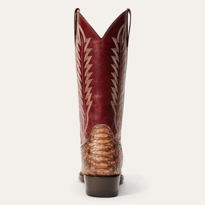 Ember Python Snip Toe Boot Red Women Stetson Western