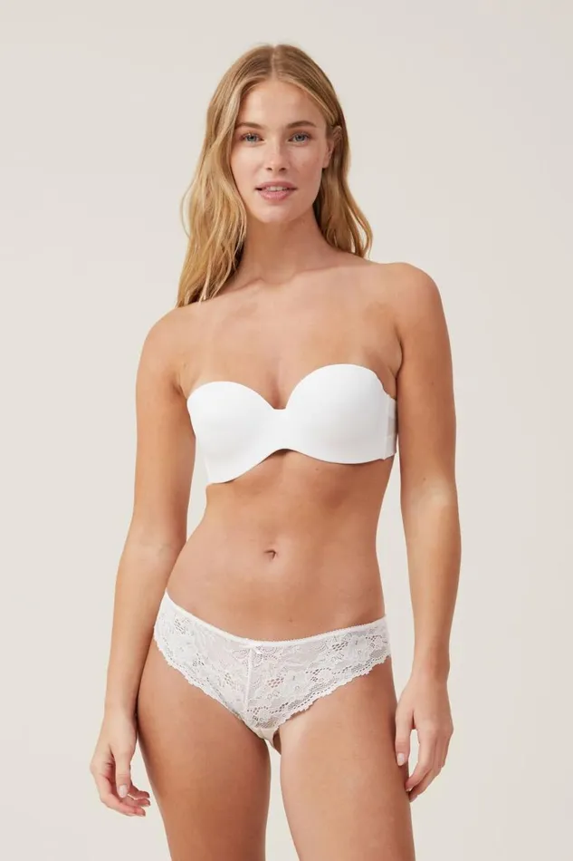 Everyday Strapless Lightly Lined TShirt Bra Cream Women Cotton On Bras