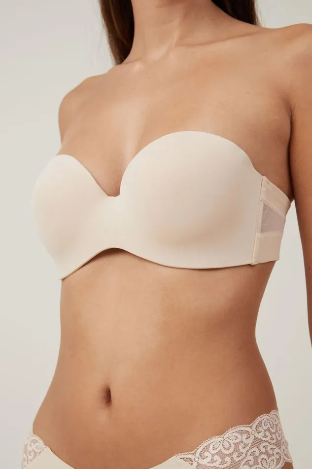 Everyday Strapless Lightly Lined TShirt Bra Frappe Women Cotton On Bras