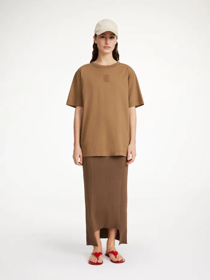 Fayeh Organic Cotton TShirt Shitake Women By Malene Birger Tops and Blouses