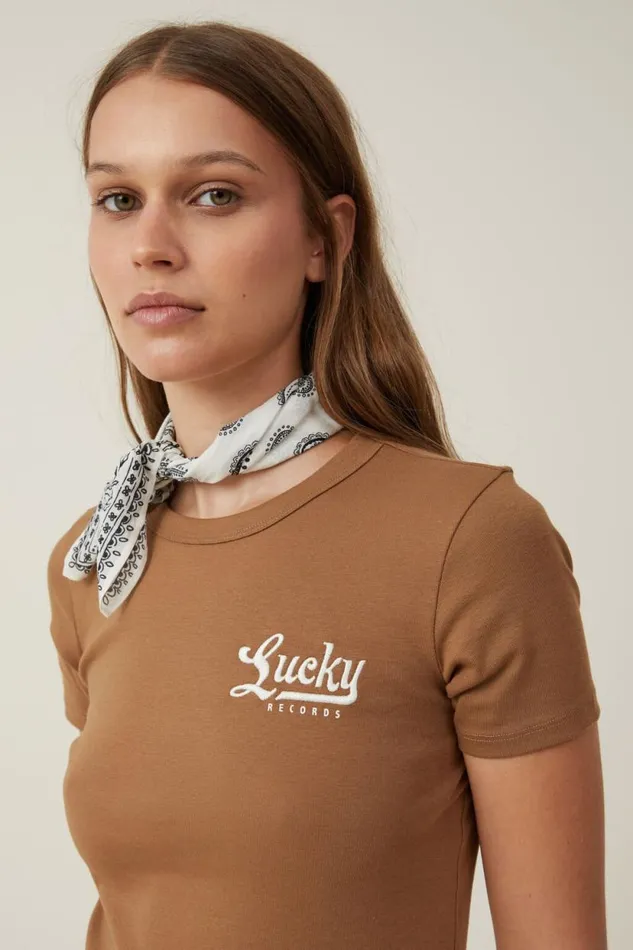 Fitted Rib Graphic Longline Tee Lucky Records Pinecone Women Cotton On Tops Fitted Rib Graphic Longline Tee Lucky Records Pinecone Women Cotton On Tops