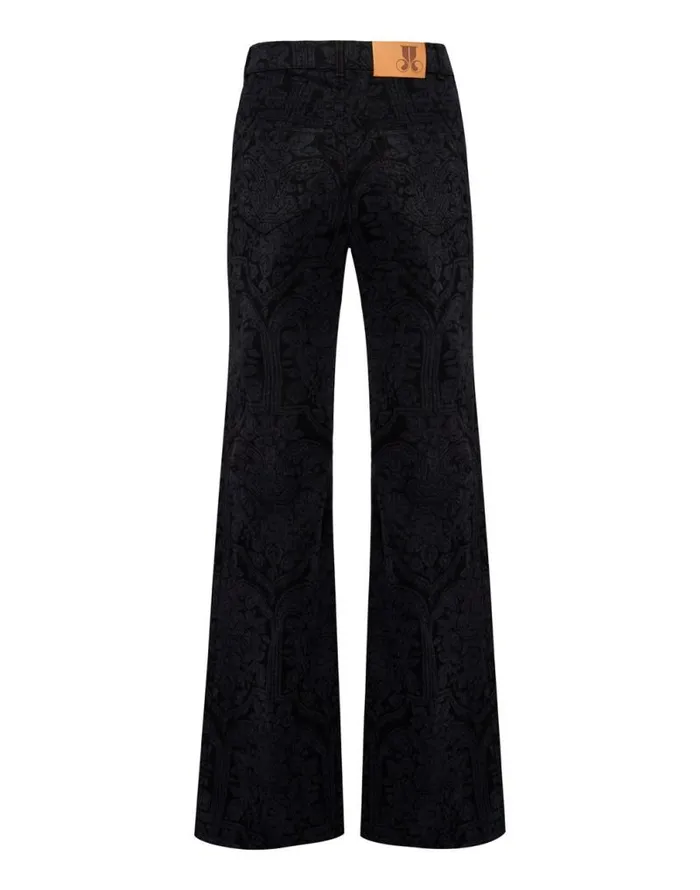 Flare Jeans Corte Black Women La Double J Shorts and Pants Flare Jeans Corte Black Women La Double J Shorts and Pants