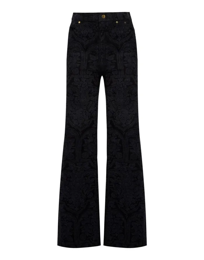 Flare Jeans Corte Black Women La Double J Shorts and Pants Flare Jeans Corte Black Women La Double J Shorts and Pants