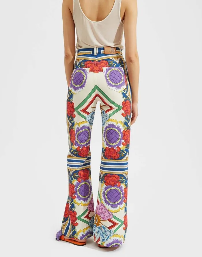 Flare Jeans Taormina Place Rust Women La Double J Shorts and Pants Flare Jeans Taormina Place Rust Women La Double J Shorts and Pants