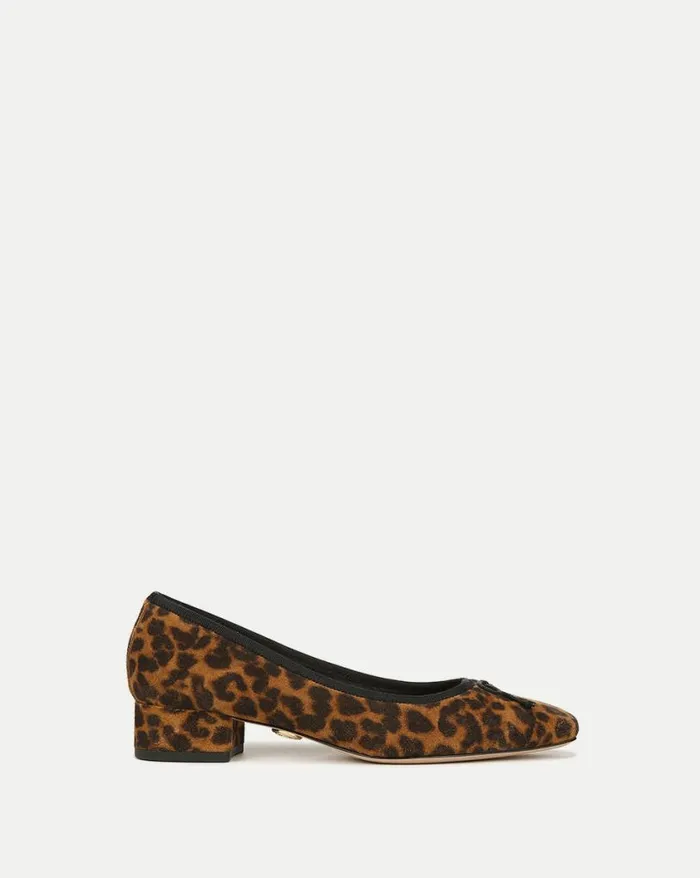Flats and Loafers Shop Veronica Beard Cecile Leopard Ballet Pump Leopard