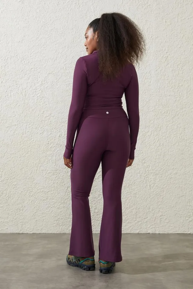 Fleece Lined Full Length Flare Pickled Beet Women Cotton On Pants