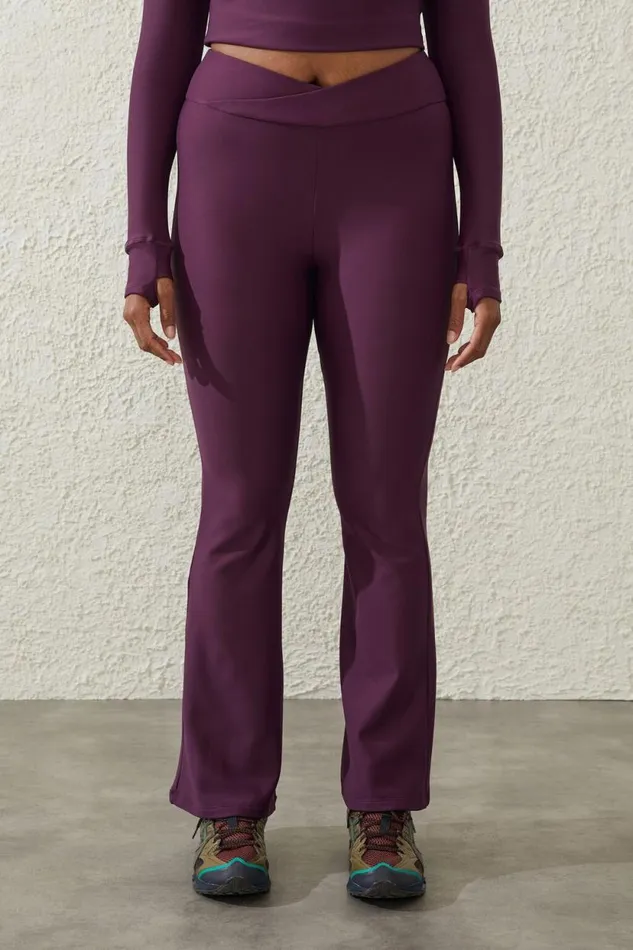 Fleece Lined Full Length Flare Pickled Beet Women Cotton On Pants