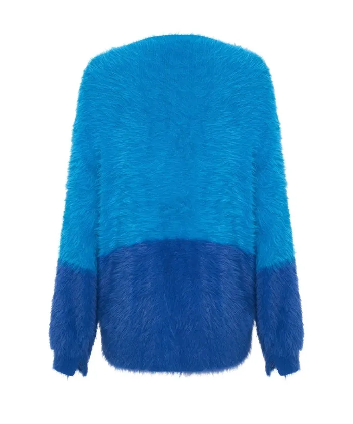 FLUFFY COLOUR BLOCKED SWEATER Women One Teaspoon Knitwear FLUFFY COLOUR BLOCKED SWEATER Women One Teaspoon Knitwear
