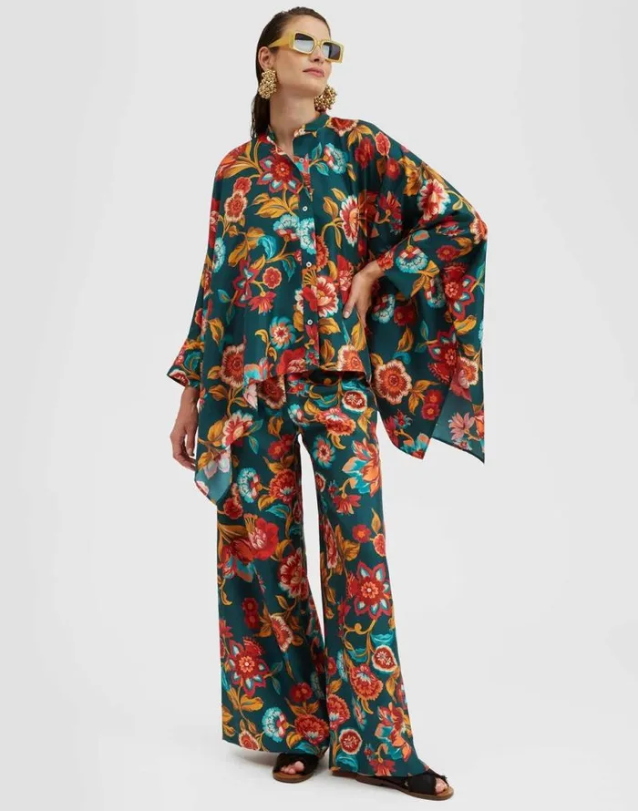Foulard Shirt Hottie Emerald Women La Double J Shirts and Tops Foulard Shirt Hottie Emerald Women La Double J Shirts and Tops
