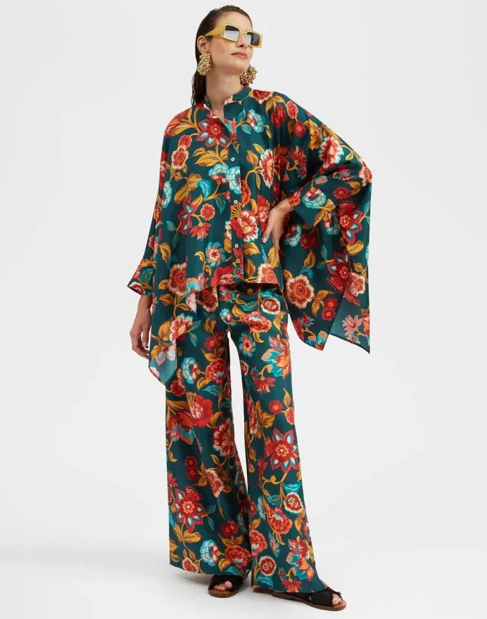 Foulard Shirt Hottie Emerald Women La Double J Shirts and Tops Foulard Shirt Hottie Emerald Women La Double J Shirts and Tops