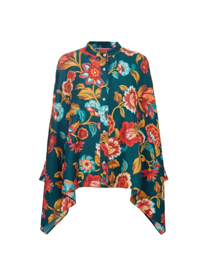 Foulard Shirt Hottie Emerald Women La Double J Shirts and Tops Foulard Shirt Hottie Emerald Women La Double J Shirts and Tops
