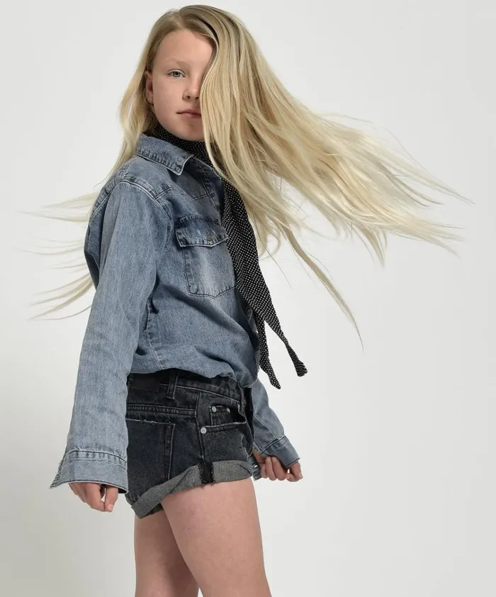 FOX BLACK KIDS BANDIT SHORTS Kids One Teaspoon Kids FOX BLACK KIDS BANDIT SHORTS Kids One Teaspoon Kids