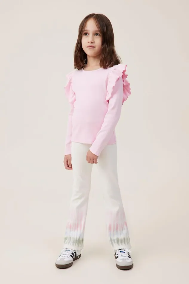 Francine Flare Pant Rainbow Tie Dye Girls Cotton On Leggings Pants and Jeans Francine Flare Pant Rainbow Tie Dye Girls Cotton On Leggings Pants and Jeans