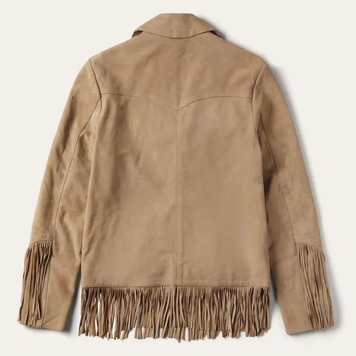 Fringe Suede Jacket Light Tan Women Stetson Jackets