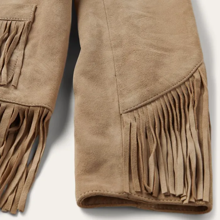 Fringe Suede Jacket Light Tan Women Stetson Jackets