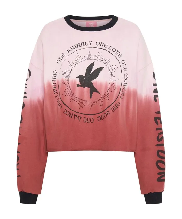 FROM THE STARS DIPPED CROPPED SWEATER Women One Teaspoon Hoodies And Sweats FROM THE STARS DIPPED CROPPED SWEATER Women One Teaspoon Hoodies And Sweats
