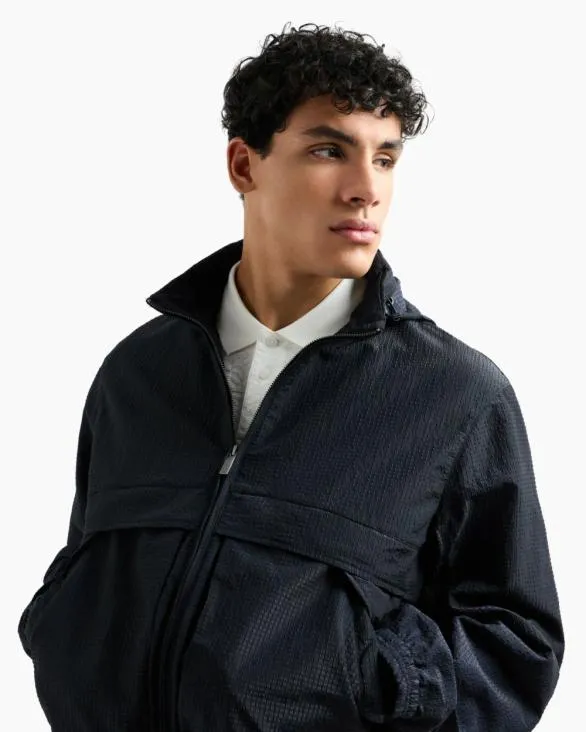 Full Zip Jacket Navyblue Men Armani Outerwear Full Zip Jacket Navyblue Men Armani Outerwear
