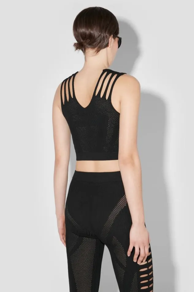 Future Sport Mesh Top Black Women MISBHV Tops