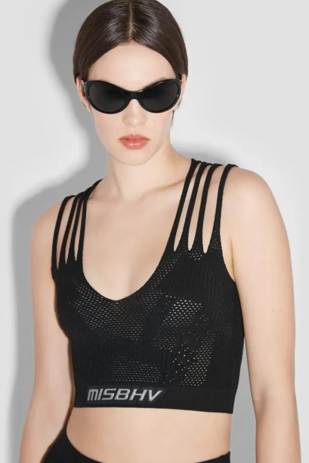 Future Sport Mesh Top Black Women MISBHV Tops