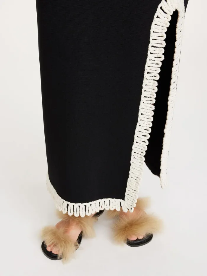 Gabie Maxi Skirt Black Women By Malene Birger Knitwear