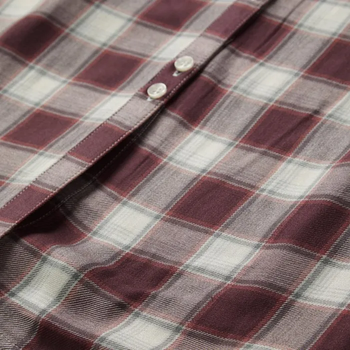 Gaucho Plaid Prairie Shirt Dress Wine Women Stetson Shirt Dresses
