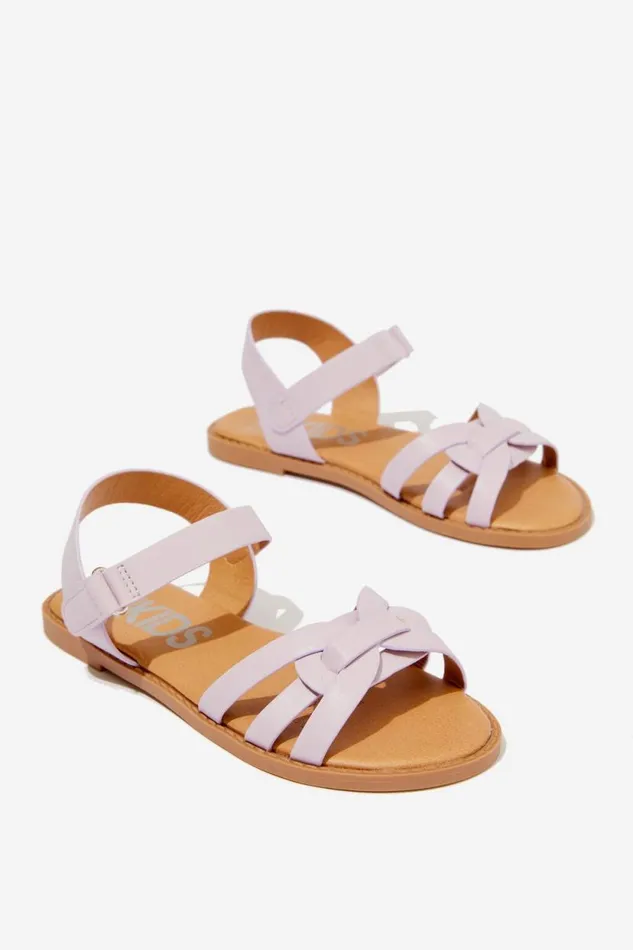 Georgie Cross Over Sandal Lilac Drop Girls Cotton On Flats and Sandals
