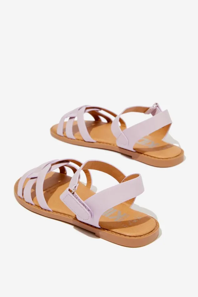 Georgie Cross Over Sandal Lilac Drop Girls Cotton On Flats and Sandals Georgie Cross Over Sandal Lilac Drop Girls Cotton On Flats and Sandals