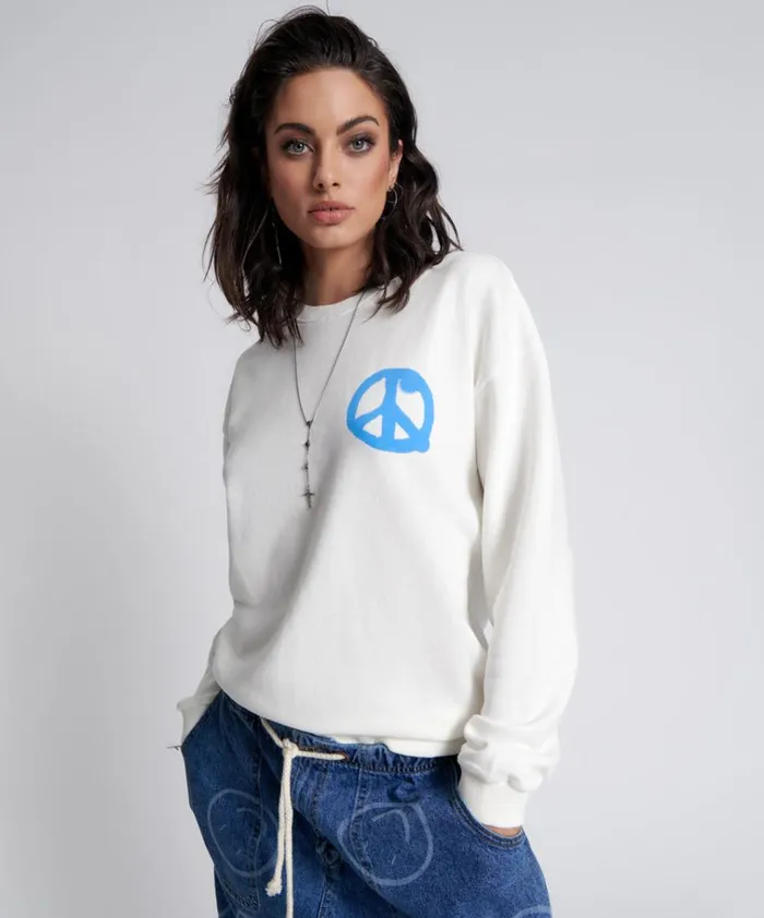 GET PHYSICAL PEACE SWEATER Women One Teaspoon Hoodies And Sweats