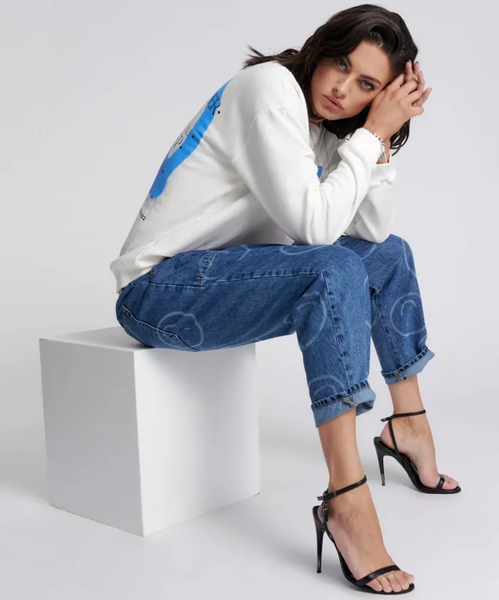 GET PHYSICAL PEACE SWEATER Women One Teaspoon Hoodies And Sweats GET PHYSICAL PEACE SWEATER Women One Teaspoon Hoodies And Sweats