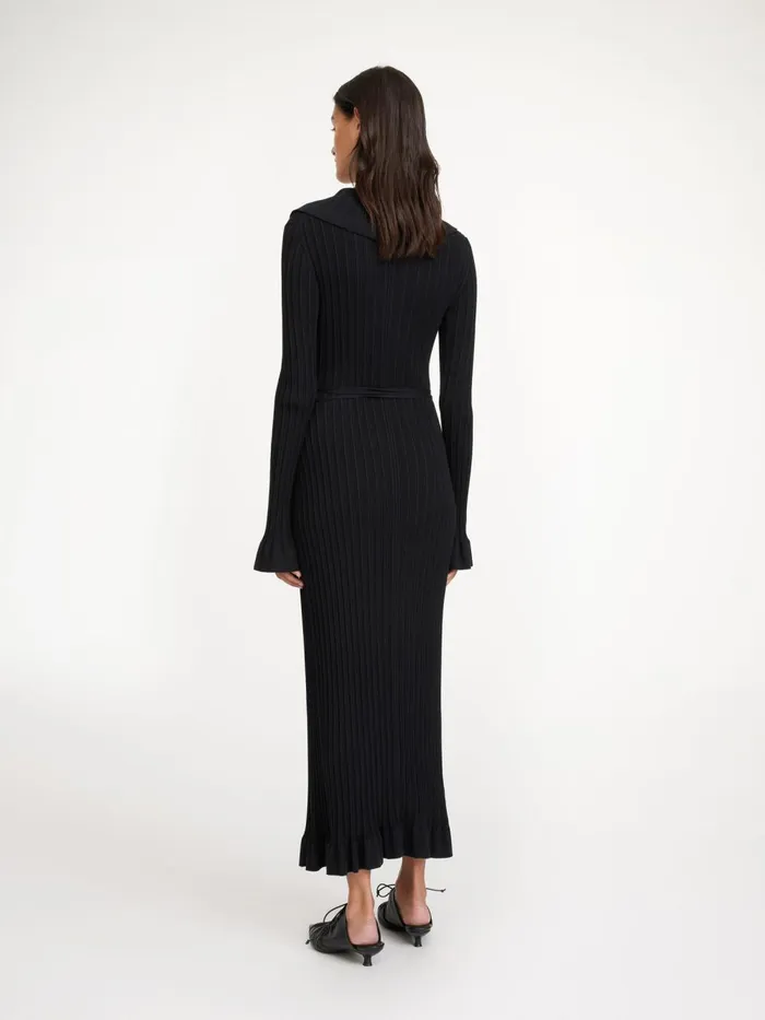 Gianina Maxi Dress Black Women By Malene Birger Knitwear