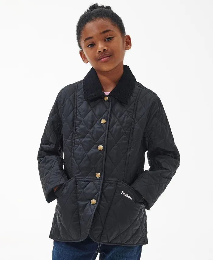 Girls Quilted Jackets Barbour Summer Liddesdale Quilted Jacket Navygardenia