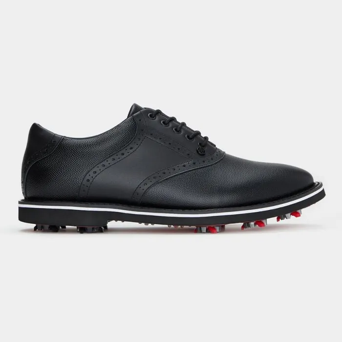 Golf Shoes Men GFORE GALLIVANTER GLOCK PEBBLE LEATHER SADDLE GOLF SHOE Onyx